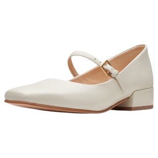 Clarks其乐Seren30 Buckle单鞋女一字带玛丽珍时尚学院风方跟皮鞋