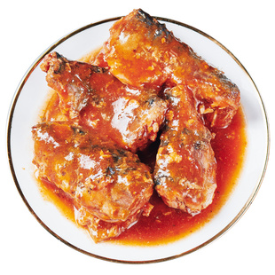 茄汁沙丁鱼罐头425g*5番茄鱼即食鲭鱼熟食海鲜下饭下酒菜速食食品