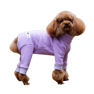 黑宝宝宠物服饰小母狗包肚子加绒四脚裤冬装泰迪衣服雪纳瑞绝育服