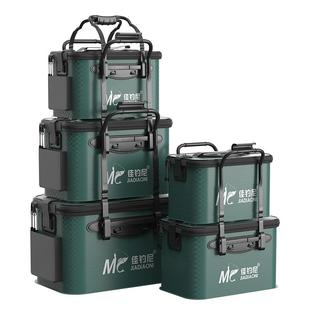 佳钓尼活鱼桶鱼护钓鱼水桶加厚装鱼箱一体可折叠硬壳野钓专用成型