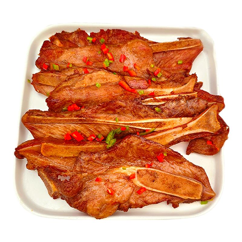 老顾客手抓扇子骨湘菜食材炭烤原味猪扇骨商用冷冻腌制半成品10根