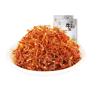江志忠_灯影牛肉丝 五香味/麻辣味牛肉丝 四川特产休闲零食60g
