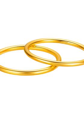 新款 新工艺国风古法保色手镯网红单环古法传承手镯无缝焊接莲花