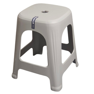 家用加厚塑料凳子45cm餐桌凳可叠放熟胶凳子大人结实板凳洗澡凳