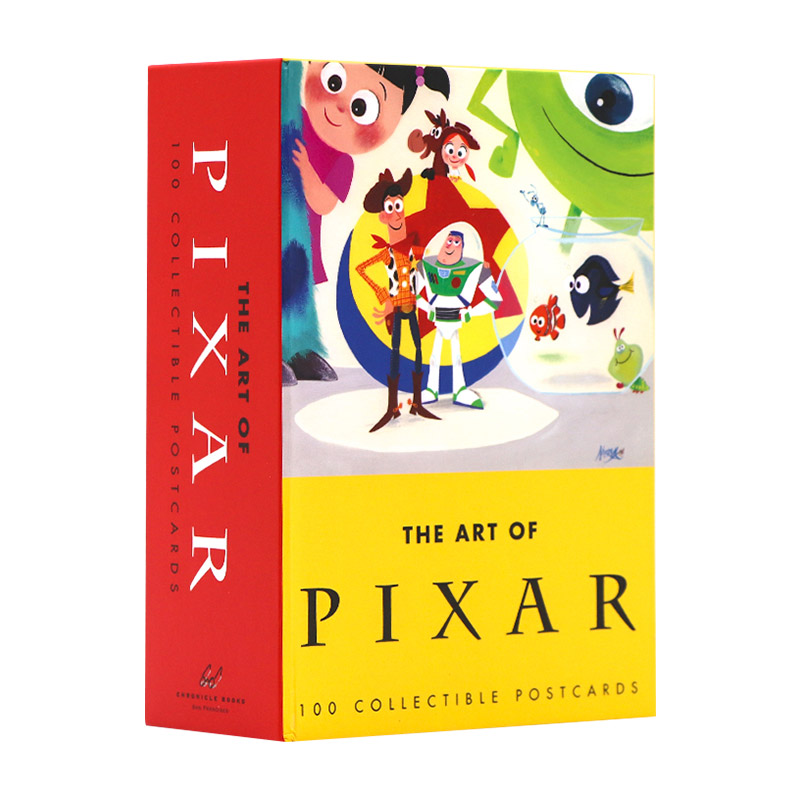 100张珍藏动画明信片 迪斯尼动画明星周边 Art of Pixar Animation Studios Postcards英文原版皮克斯的艺术1 英文版进口英语书