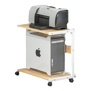 电脑主机架办公室置物架收纳桌柜定制移动台式机箱架托打印机架子