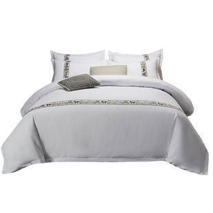 星级酒店四件套纯白套件宾馆旅馆宿舍床上用品三件套民宿旅店布草