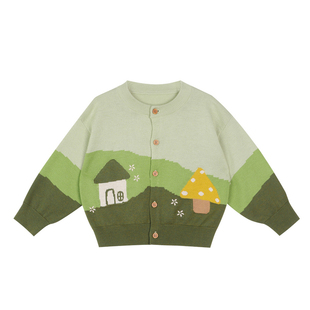 小O爸男婴童 男宝宝开春套装洋气百搭2025年新款长袖开衫婴儿春装