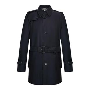 Aquascutum/雅格狮丹春夏新款男士中长款风衣大衣外套Q4901EM011