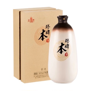 塔牌本酒 不含焦糖色绍兴黄酒手工冬酿花雕酒半干性1L 礼盒版