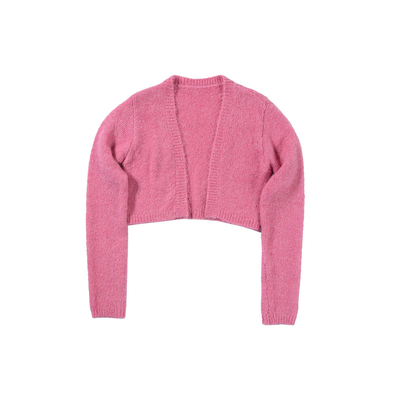 UNRETRO复古短款针织开衫毛衣