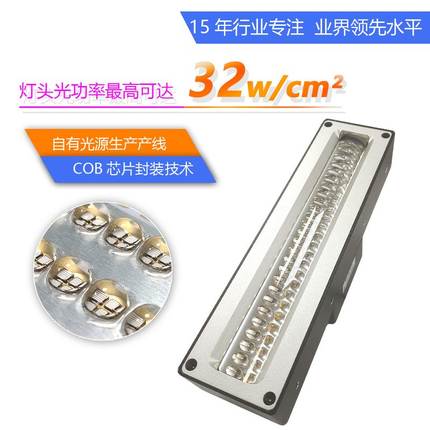 紫外uvled固化灯365/395nm打印喷绘UV胶水UV油墨固化设备厂家直销