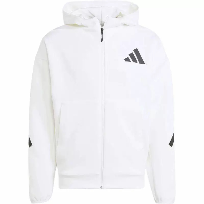 Adidas阿迪达斯ZNE男装外套秋季跑步运动训练针织连帽开衫JF2443