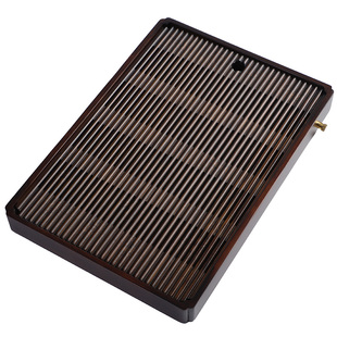 高端茶盘托盘带排水干泡台中式茶盘茶托盘储水式茶具家用小茶台