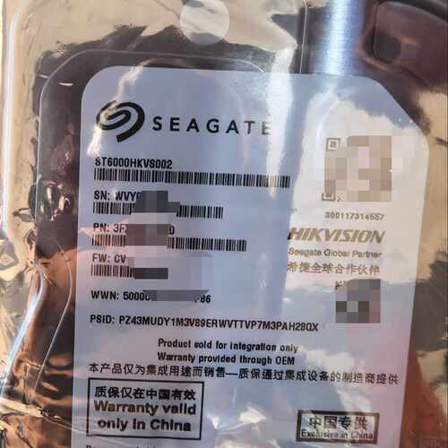 ST6000HKVS002硬盘6T，保到2029-2，数—议价