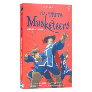 Usborne出品 三个火枪手 英文原版 The Three Musketeers Graphic Novel 儿童漫画小说 故事绘本图画书 经典名著 大仲马  冒险故事