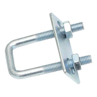 镀锌方型U型管卡直角螺栓螺丝卡扣抱箍加长固定连接件方形M6M8M10