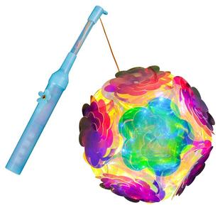 成品元宵灯笼手提花灯炫彩镭射灯笼儿童中秋节日地摊春节装饰礼品