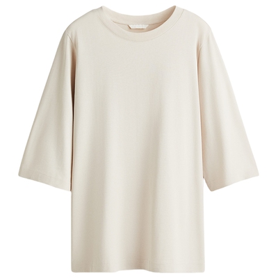 HM女装T恤夏季圆领大廓形短袖休闲oversize上衣1302821