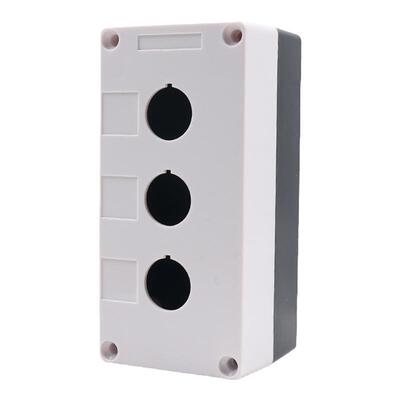 塑料按钮开关盒控制盒3孔