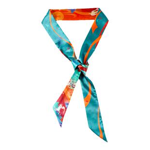 敦煌九色鹿丝巾桑蚕丝真丝长条发带博物馆文创绑包包生日礼物女生