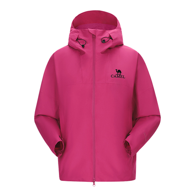 【羽绒版】骆驼紫荆红雨神冲锋衣羽绒服三合一可拆卸防水硬壳男女