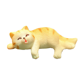 钓鱼翁小猫咪姜太公钓鱼盆景假山水池古法水缸鱼缸造景装饰小摆件