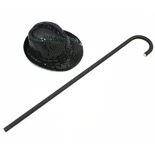 亮片礼帽拐杖舞蹈道具肚皮舞埃及拐棍成人幼儿童爵士舞表演出套装