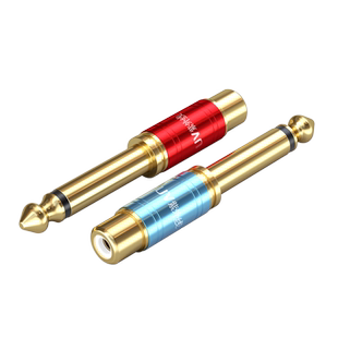 紫外线6.5转莲花rca母头吉他功放音响音箱调音台莲花音频av转接头