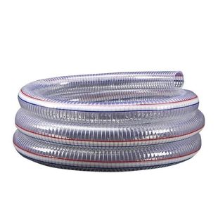 pvc钢丝软管塑料管子透明水管高压耐磨加厚耐高温真空输油管抗冻