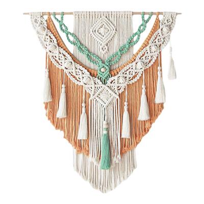 彩色挂毯diy手工流苏挂毯