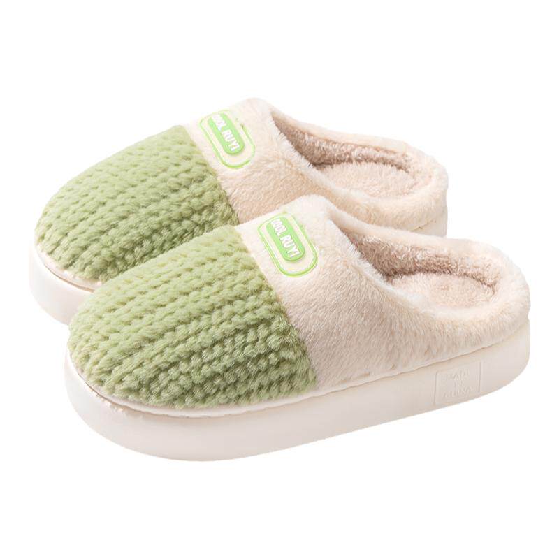 2025新款棉拖鞋女士冬季室内家居踩屎感厚底防滑保暖毛绒拖鞋男款