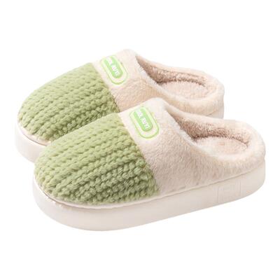 2025新款棉拖鞋女士冬季室内家居踩屎感厚底防滑保暖毛绒拖鞋男款