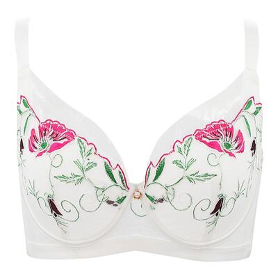 贝佳人舒适大码内衣女防凸点文胸