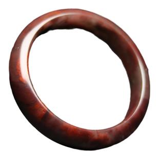 桂林鸡血玉手镯鸡血石玉镯子女天然飘花手饰玉石a货本命年带证书