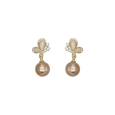 饰悟银饰高级感女猫眼石耳环