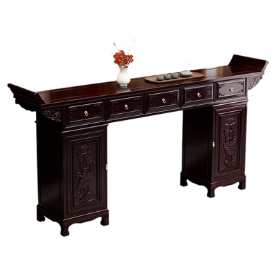 新中式实木榫卯神台柜供桌