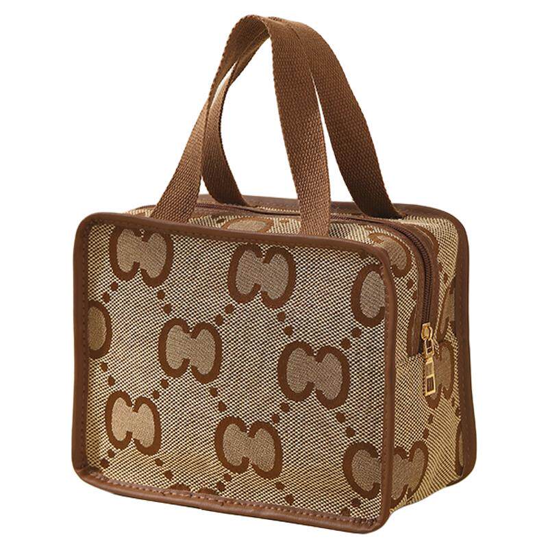 日韩便捷手提袋化妆包大容量高颜值网红复古化妆品洗漱旅行收纳袋