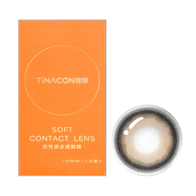 Tina媞娜泰式混血美瞳半年抛欧美小直径灰色缇娜亚裔混血隐形眼镜