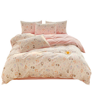 金号床单四件套纯棉全棉100宿舍单人三件套床单被套单件2026新款