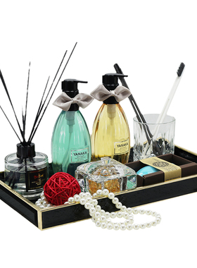 香薰卫生间高档组合软装镜面托盘