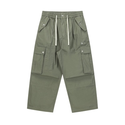 BBS缎纹竹节面料定番军裤