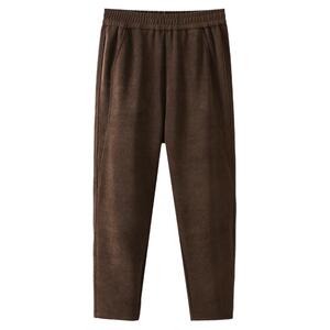 200斤胖mm春秋季哈伦裤子大码女装松紧腰宽松显瘦休闲百搭萝卜裤