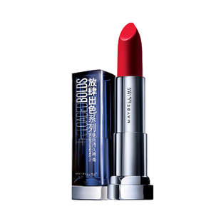 美宝莲口红不易掉色绝色持久唇膏放肆出色调色口红O3M张狂17M