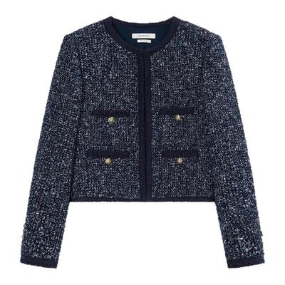 concise-white/简白 25秋冬新款女士粗花呢小香风外套银泰 301257