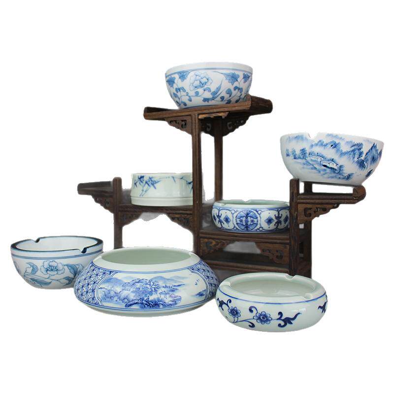 烟灰缸陶瓷摆件茶具贵和祥复古