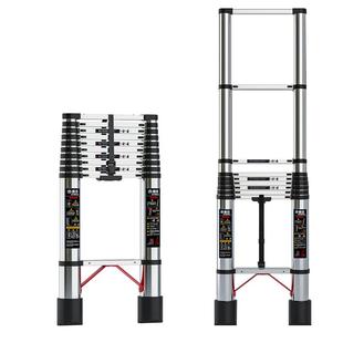 伸缩梯子升降工程梯便携家用多功能直梯带钩折叠加厚带钩人字梯