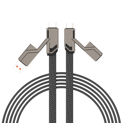 四合一数据线快充线多功能闪充拖