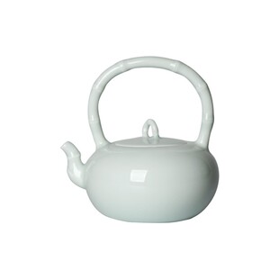 大号陶瓷茶壶青瓷竹节壶影青釉凉茶壶凉水壶景德镇纯手工文艺茶具