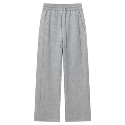 CLIMAX VISION立体剪裁侧缝分割/松弛慵懒风宽松百搭直筒卫裤长裤